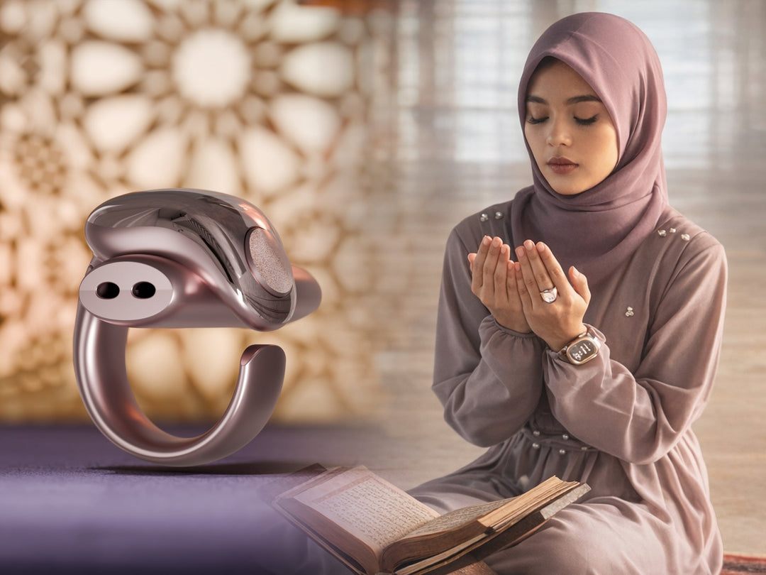 Smart Dhikr Ring for Muslim Women | Digital Tasbih Ring & Dhikr Jewelry