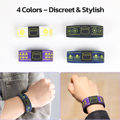 Muslim NFC Hadith Bracelet for Gift Giving | Tourist souvenirs and gifts from Saudi Arabia | Islamic NFC bracelet | Daily Hadith via NFC