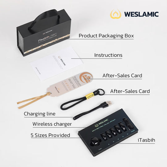 Weslamic iTasbih - Glaube +(5 Größen in einem)