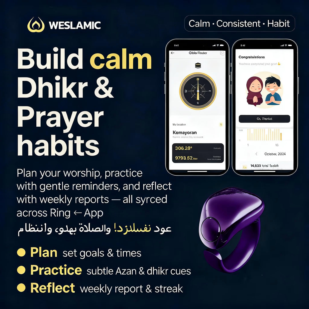 Weslamic iTasbih Style Lavande pour Belle Dame